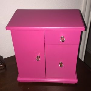 Pink jewelry box